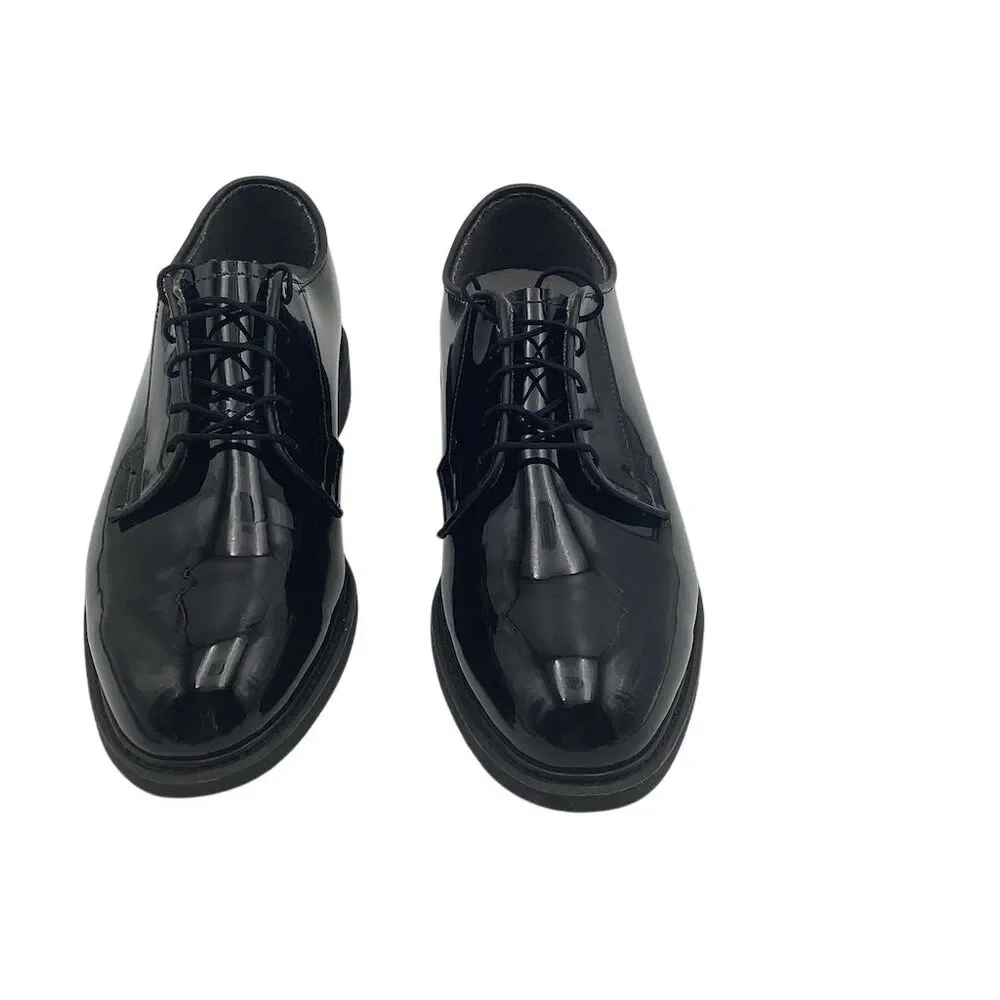 Bates Men's High Gloss Oxford‎ Dress Shoes Black Size 10 D